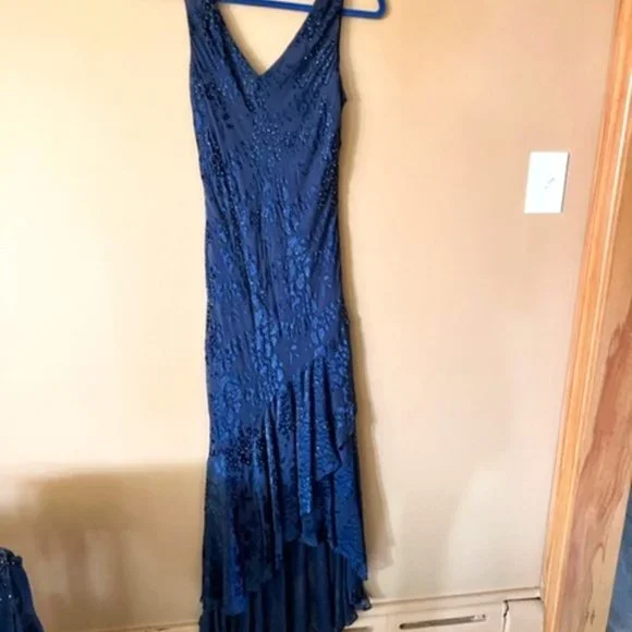 Alex Evenings Dresses Alex 2 Pc Sparkly Blue Evening Dress